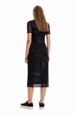 Desigual Floral Plantweat - Jurk - Black -Desigual eda931547b6c4d488b82efe0d92f6096