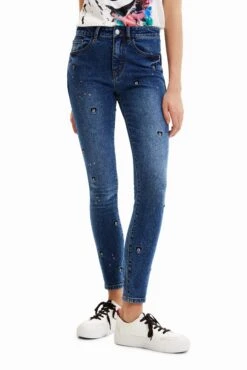 Desigual Mickey - Jeans Skinny Fit - Denim Medium Wash