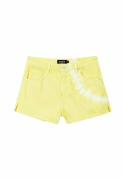 Desigual Tie-Dye Denim - Jeansshort - Yellow -Desigual ee9111ac5bec42c4b20a4cf5ac5f82ec