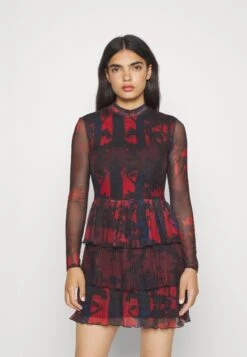 Desigual Vest Forest Lacroix - Jurk - Dark Red -Desigual ef0a32124dbc4bd79961b175394954b8