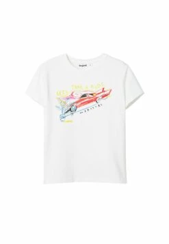 Desigual Swimwear - T-Shirt Print - White -Desigual ef11bd803684454a998764f523887c12