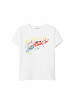 Desigual Swimwear - T-Shirt Print - White -Desigual ef11bd803684454a998764f523887c12 scaled