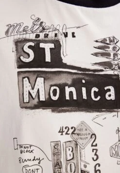 Desigual Illustration - T-Shirt Print - White -Desigual ef1cf39b78f3482d90eb86c117434b1e