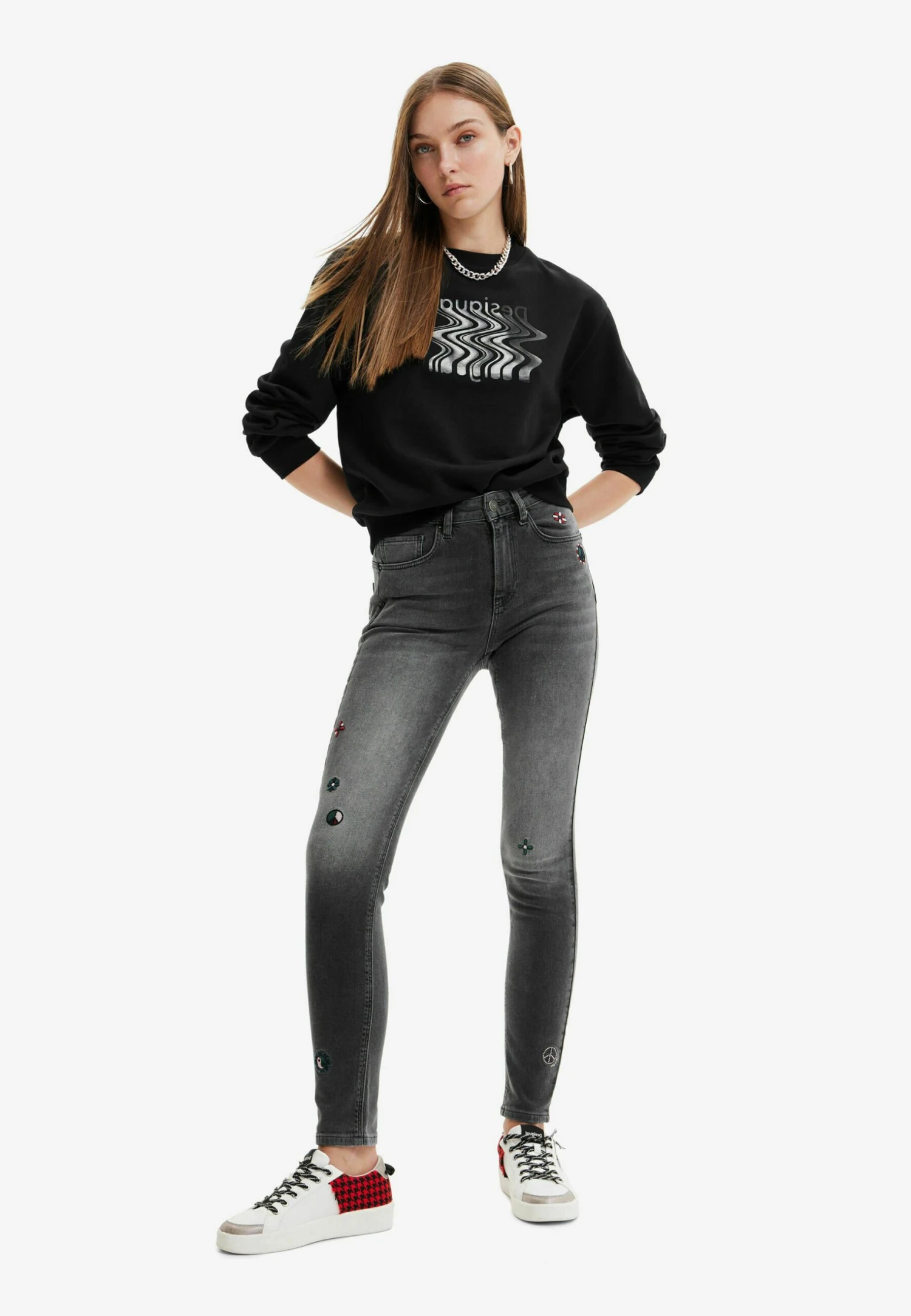 Desigual Jeans Skinny Fit - Black 2 Desigual Jeans Skinny Fit - Black - Afbeelding 2