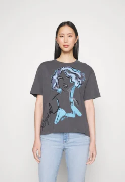 Desigual Mona - T-Shirt Print - Grey -Desigual f051bba5a3e9450c99fc8e82e5319497 scaled