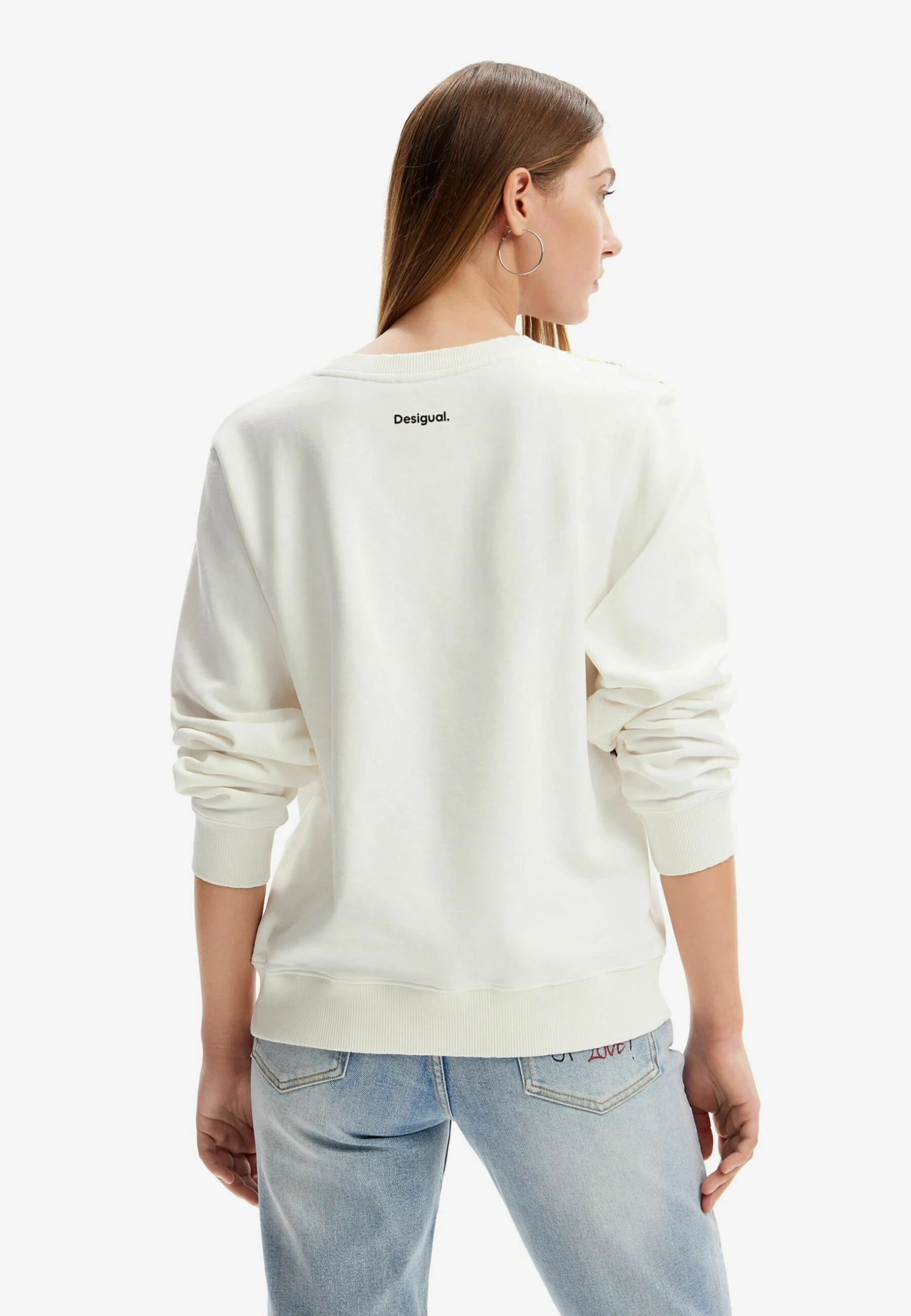 Desigual Arty Mickey Mouse- Sweater - White 3 Desigual Arty Mickey Mouse- Sweater - White - Afbeelding 3