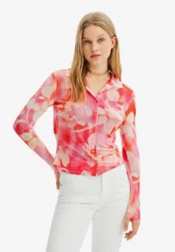 Desigual Twisted With Pleats - Overhemdblouse - Red