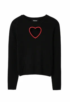 Desigual Cut Outheart - Trui - Black -Desigual f10f10e0d72e4fd79f1cda9a3bdb1f1e scaled