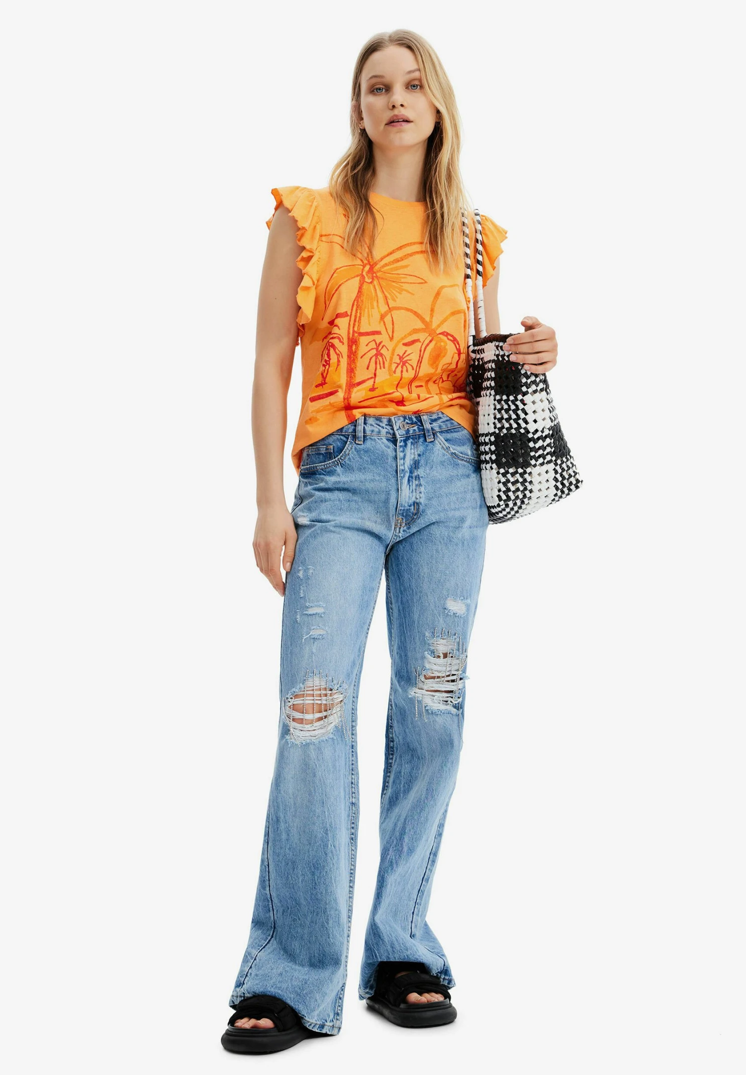 Desigual Swimwear - Top - Orange 2 Desigual Swimwear - Top - Orange - Afbeelding 2