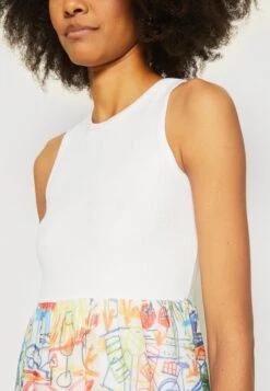 Desigual Vest Quatro - Maxi-Jurk - White -Desigual f1a981168c424dab8af9964bcaa2da23