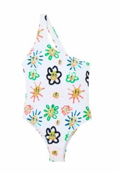 Desigual Asymmetric Strap Sun Swimsuit - Badpak - White -Desigual f1f5f8a6e40141eaa88941775a4621cf scaled