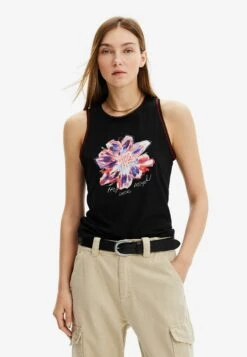 Desigual Flowy Cargo - Top - Black