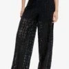 Desigual Sheer Lace - Broek - Black