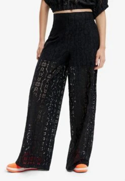 Desigual Sheer Lace - Broek - Black