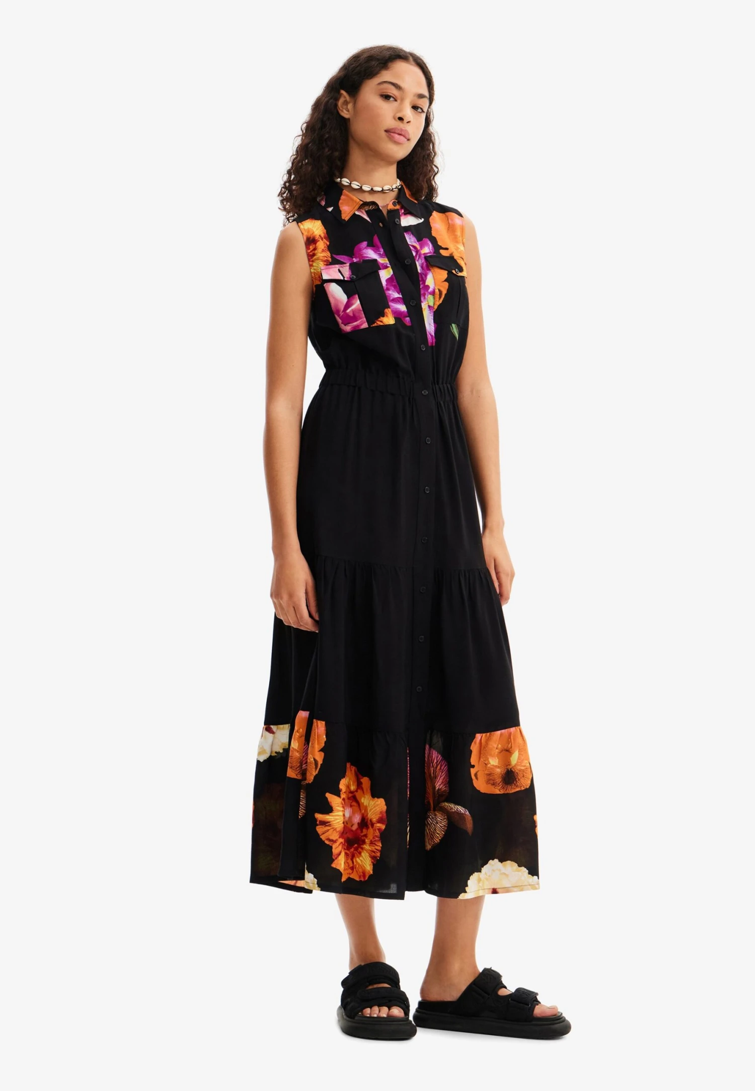 Desigual Designed By M. Christian Lacroix - Maxi-Jurk - Black 1 Desigual Designed By M. Christian Lacroix - Maxi-Jurk - Black