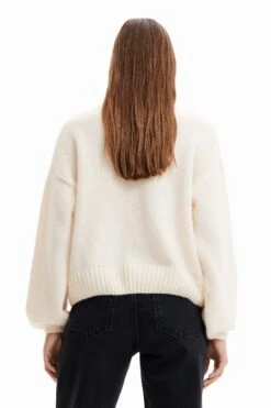 Desigual Oversize Heart - Trui - Blanco 7 Desigual Oversize Heart - Trui - Blanco -Desigual f6431c39e9c34a29a0e4291bc45e98a9