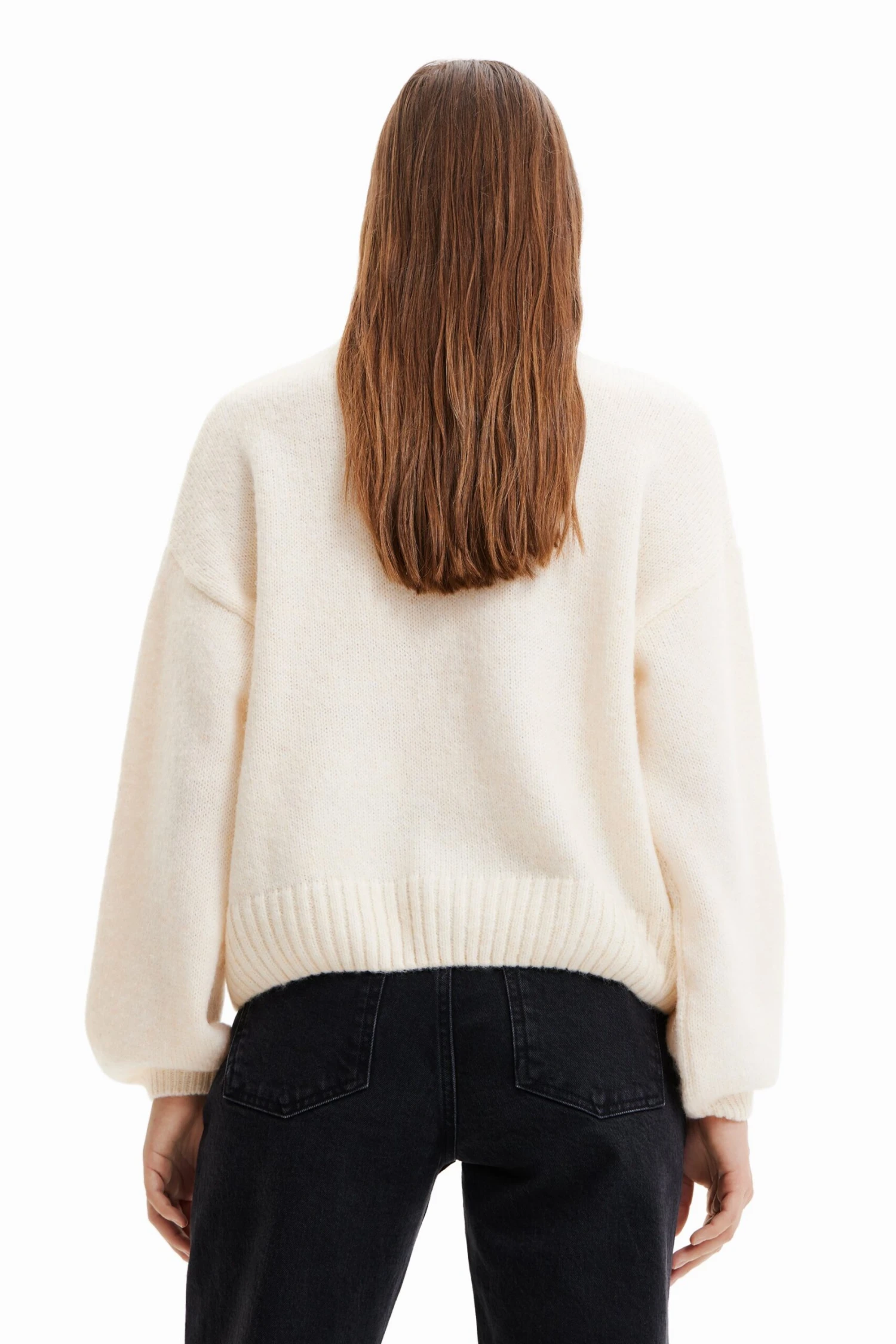 Desigual Oversize Heart - Trui - Blanco 3 Desigual Oversize Heart - Trui - Blanco - Afbeelding 3