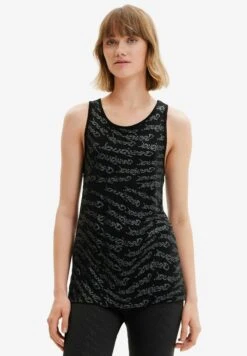 Desigual Sport Logo Vest - Top - Black
