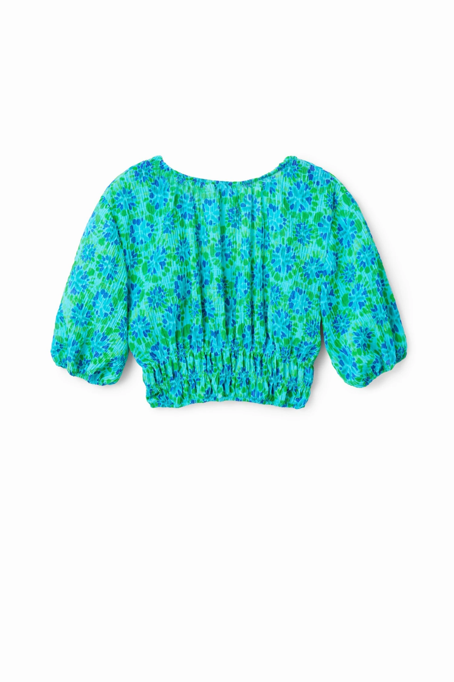 Desigual Blus Mena - T-Shirt Print - Turquoise 4 Desigual Blus Mena - T-Shirt Print - Turquoise - Afbeelding 4