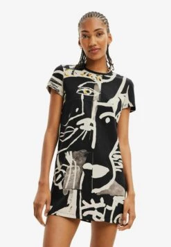 Desigual Face Mini- Jerseyjurk - Black