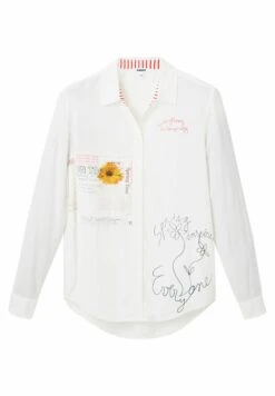 Desigual Patchwork Message - Overhemdblouse - White 9 Desigual Patchwork Message - Overhemdblouse - White -Desigual f96ea24851dd475f827a0f5f2791c04d