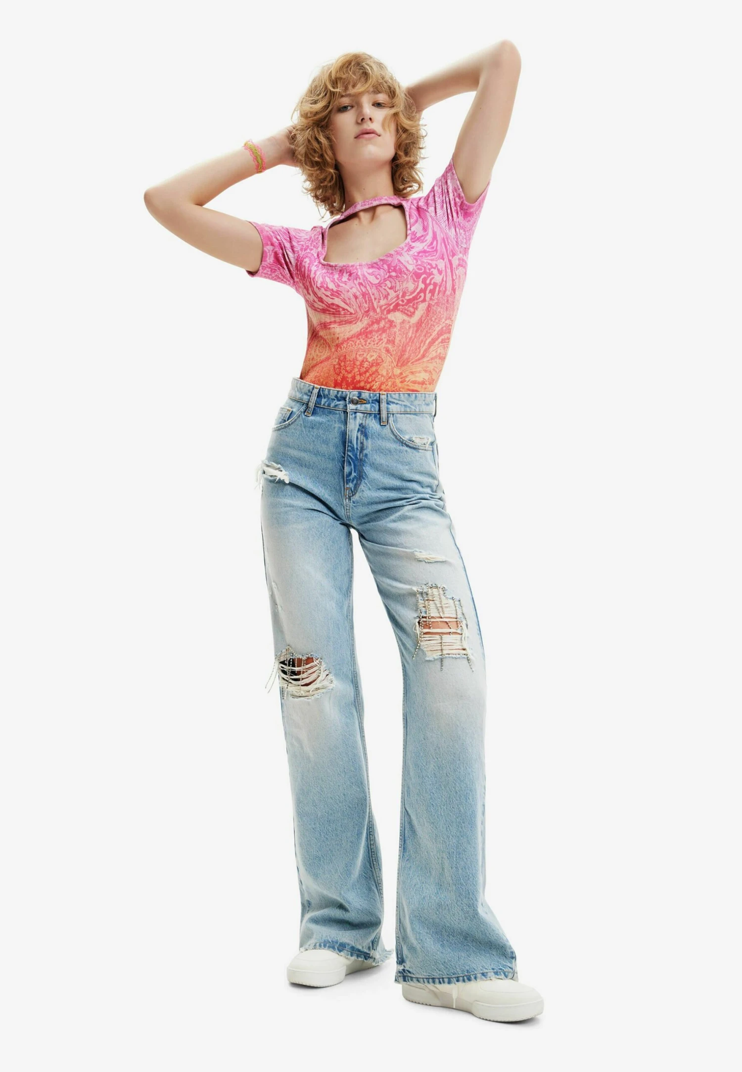 Desigual Designed By M. Christian Lacroix - T-Shirt Print - Multi Coloured 2 Desigual Designed By M. Christian Lacroix - T-Shirt Print - Multi Coloured - Afbeelding 2