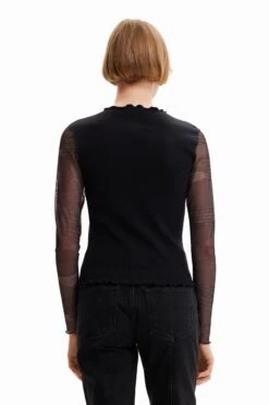 Desigual Combination Heart Cut Out - Longsleeve - Black 7 Desigual Combination Heart Cut Out - Longsleeve - Black -Desigual fba4b6cd674c40d7ae3f872260a39eb5