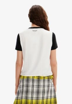 Desigual Illustration - T-Shirt Print - White -Desigual fbad1939c0af4d83861dd76ebefefe3f