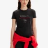 Desigual Message- T-Shirt Print - Black
