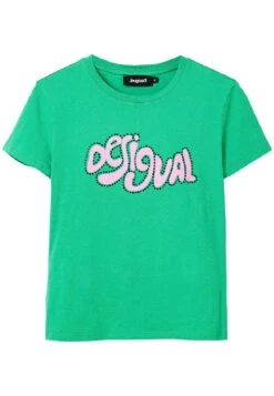 Desigual Short Sleeve Rhinestone - T-Shirt Print - Green 9 Desigual Short Sleeve Rhinestone - T-Shirt Print - Green -Desigual fbd80dd30aac4a9c8d1c21b3ac8c2c20