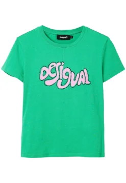 Desigual Short Sleeve Rhinestone - T-Shirt Print - Green 9 Desigual Short Sleeve Rhinestone - T-Shirt Print - Green -Desigual fbd80dd30aac4a9c8d1c21b3ac8c2c20 scaled