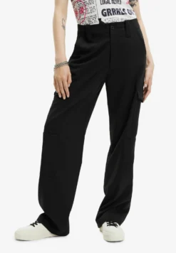 Desigual Flowy Cargo - Cargobroek - Black