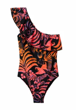 Desigual Asymmetric Ruffle Swimsuit - Badpak - Pink -Desigual fd633f5fa7cd449d87c6df1f771760c0 scaled
