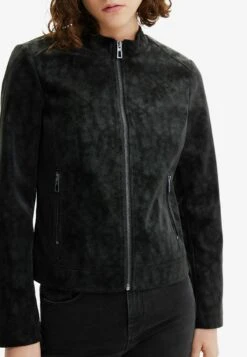 Desigual Suede-Effect Biker - Imitatieleren Jas - Black -Desigual fd999cb802fb43e88e7ce80501981309