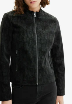 Desigual Suede-Effect Biker - Imitatieleren Jas - Black -Desigual fd999cb802fb43e88e7ce80501981309 scaled