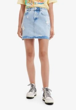 Desigual Eyes Denim - A-Lijn Rok - Denim Light Wash