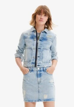 Desigual Eyes Denim Trucker - Spijkerjas - Denim Light Wash