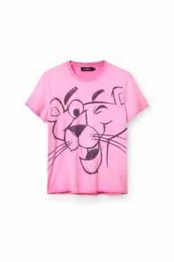 Desigual Panther Smile - T-Shirt Print - Dusky Pink -Desigual ff074d749b664496897d31e1c238012d