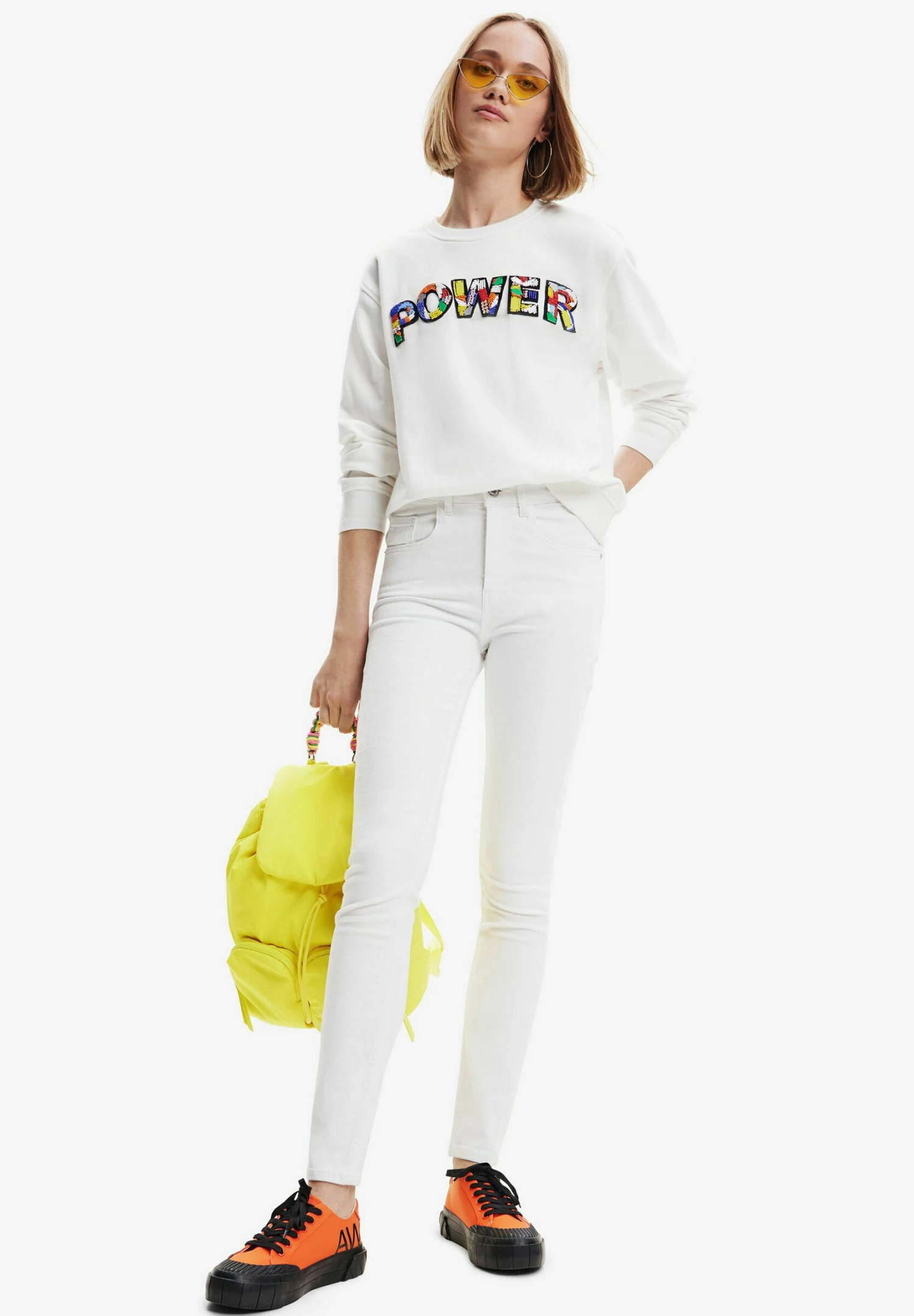 Desigual Push-Upkinny - Slim Fit Jeans - White 2 Desigual Push-Upkinny - Slim Fit Jeans - White - Afbeelding 2