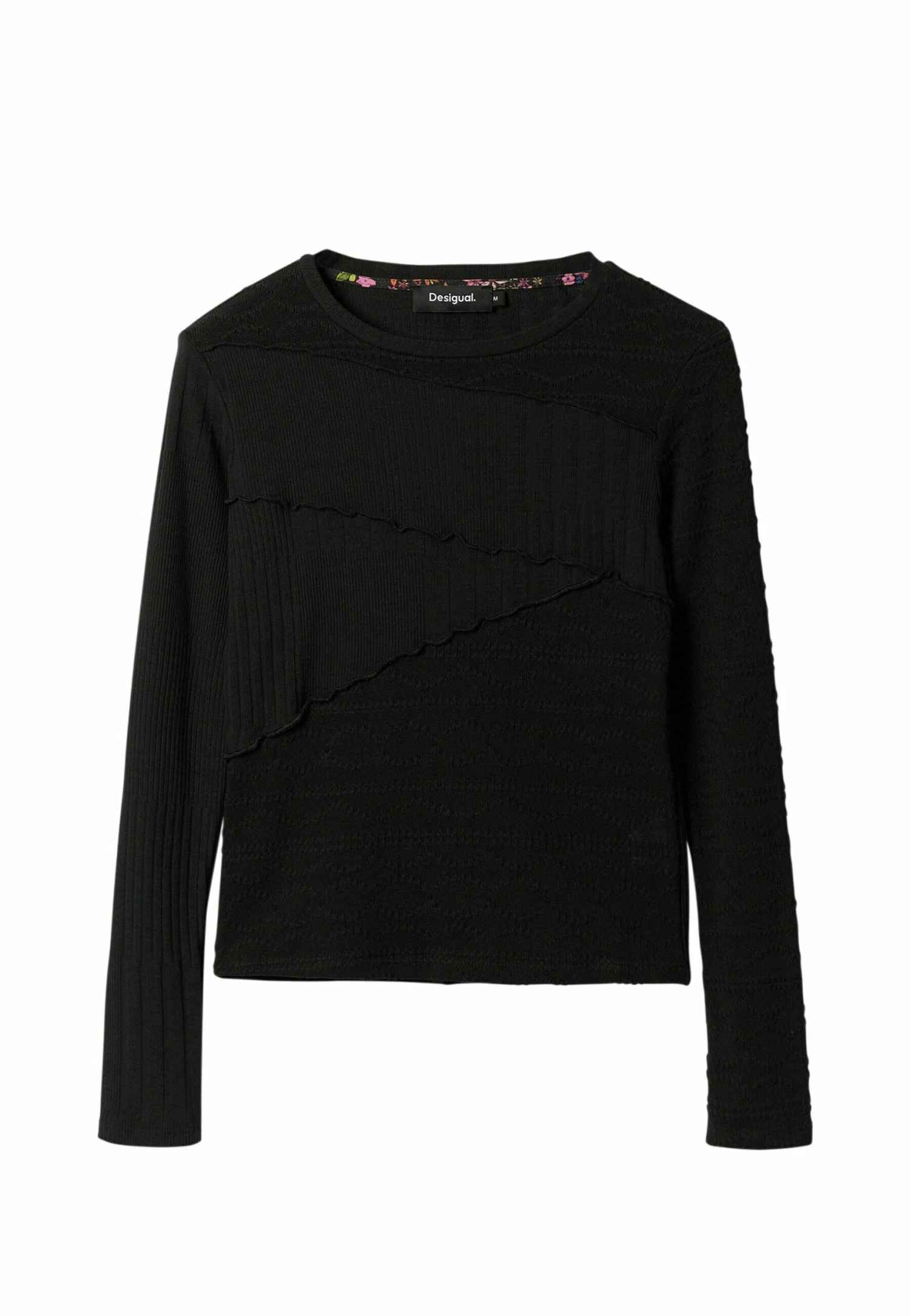Desigual Textured- Longsleeve - Black 5 Desigual Textured- Longsleeve - Black - Afbeelding 5